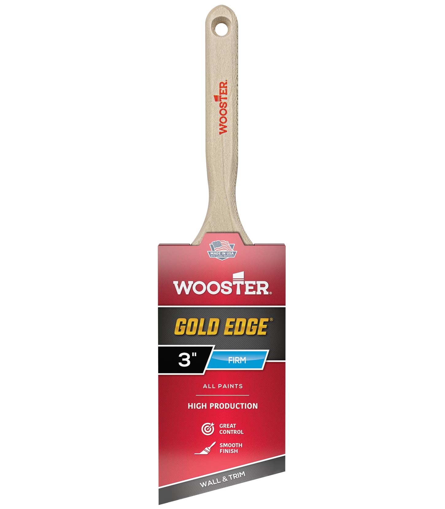 Photo 1 of Wooster 5231-3 Series 5231 3" Gold Edge Angle Brush, 3 Inch