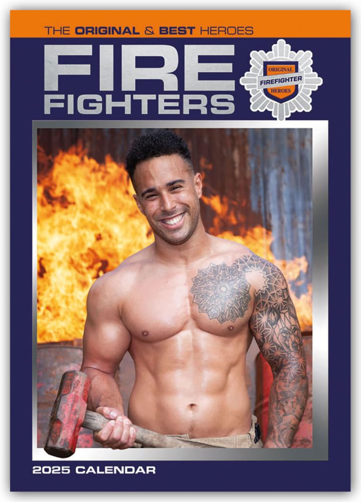 Fire Fighters - Feuerwehrmänner 2025 - A3-Posterkalender: Original Carousel-Kalender [Mehrsprachig] [Kalender]