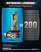 NOVSIGHT H11 LED Headlight Bulb 90W 30000LM 6500K 12V Pack of 2 view 6