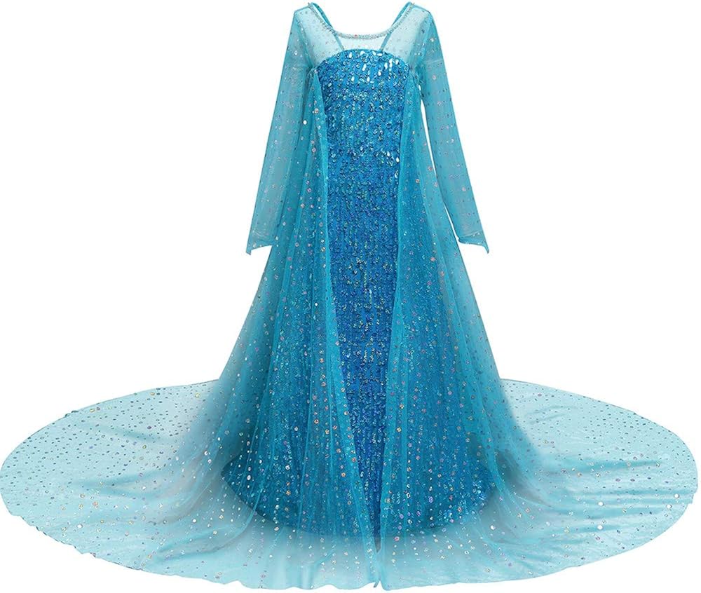 Elsa Kleid für Frauen, New Movie Princess Dress Up Kostüm ...