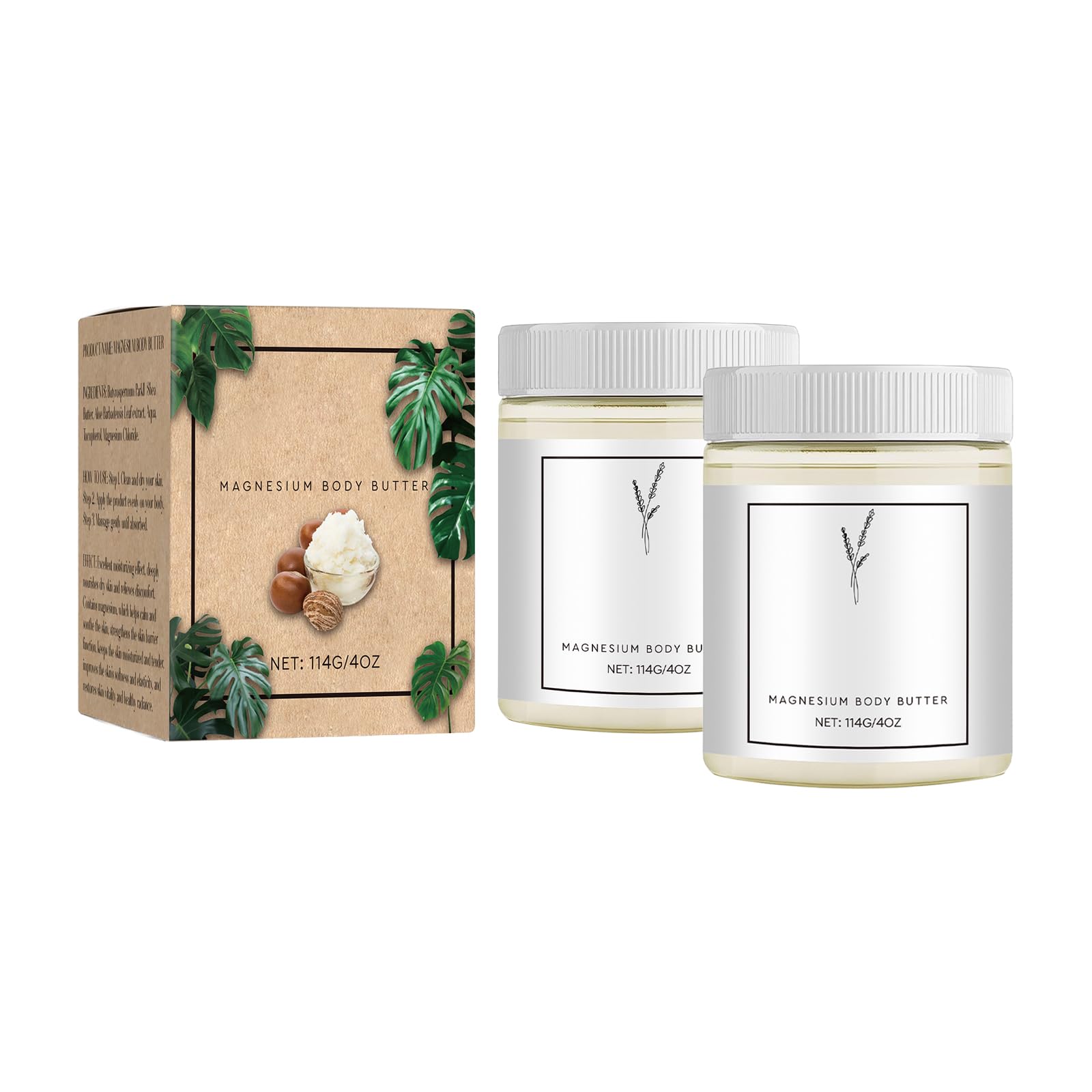 Photo 1 of Mama-Bear Neuropathy Cream, Neuropathy Mama Oasis Lotion?Magnesium Body Butter, Magnesium Cream for Neuropathy, Deeply Moisturizes Skin, Keep Soft Smooth, Suitable for All Skin Types 2pcs