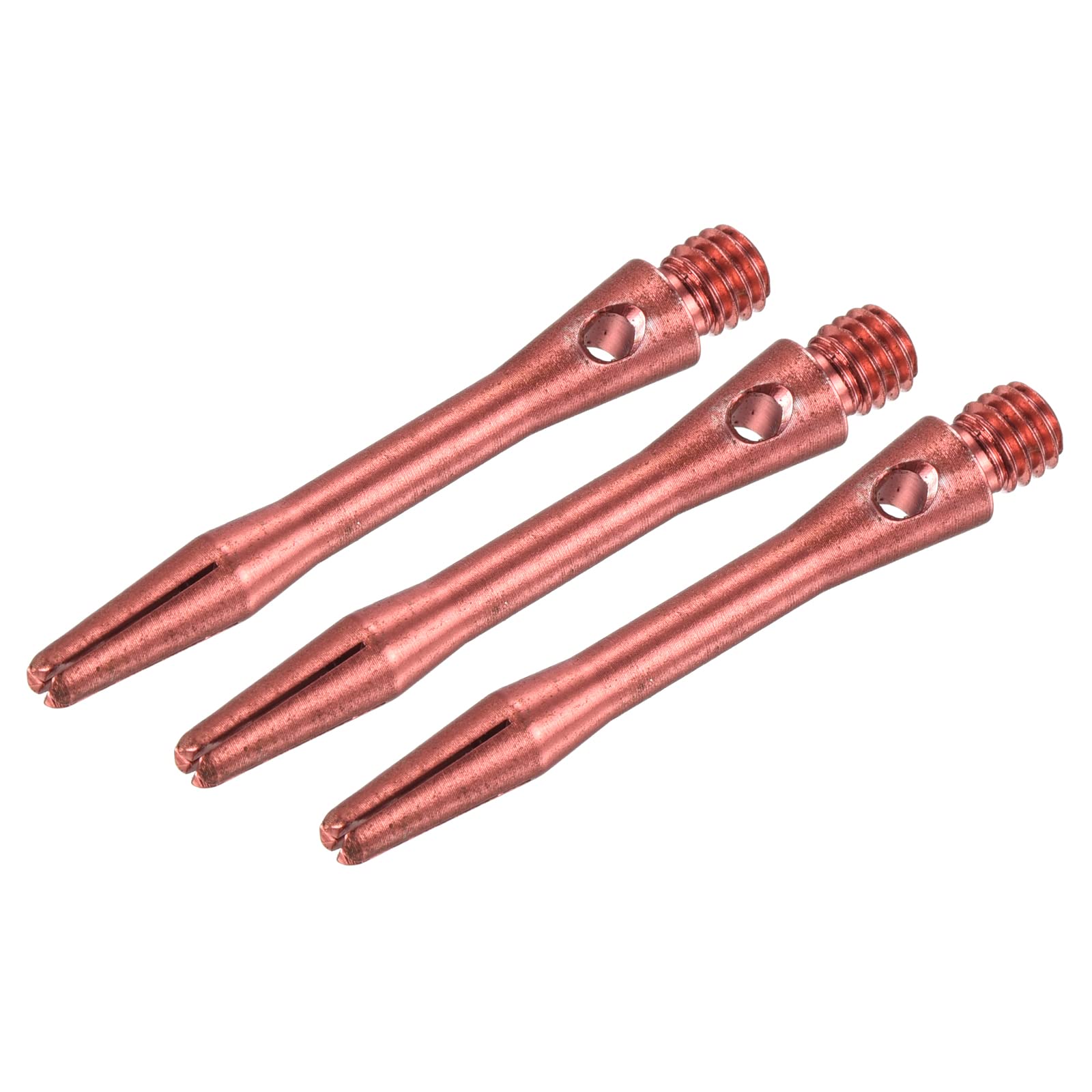 PATIKIL 35mm Aluminum Dart Shafts, Medium 2BA Thread Dart Stems Dart Accessories Throwing Fitting for Steel Tip - 3 Pack (Red)