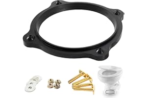 RAINGOWN RV Toilet Seal Kit Fits for Dometic Sealand Vacuflush Models Toilet Include Floor Flange Seal 385310063 and Mounting Kit Replacement, SE341549 Toilet Part