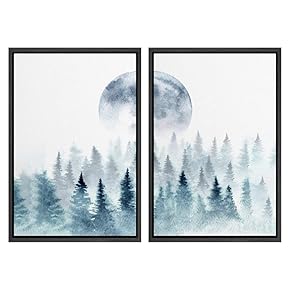 SIGNWIN 2 Piece Framed Canvas Wall Art Nordic...