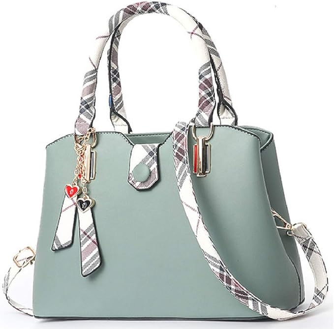 Amazon T S Selections ショルダーバッグ レディース 斜めがけ 大きめ ハンド スクエア バッグ かばん 鞄 緑 T S Selections ハンドバッグ