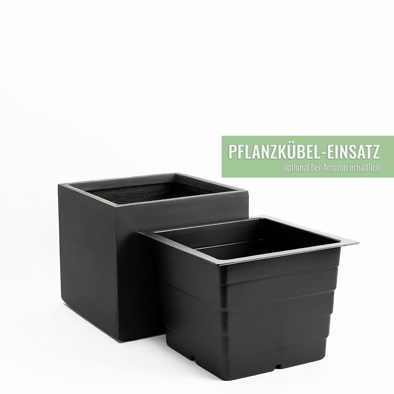 Pflanzwerk® Pflanzkübel Cube Anthrazit 30x34x34cm *Frostbeständig* *UV-Schutz* *Qualitätsware* 5