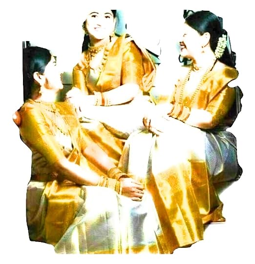 Auesha Fashion made for women 3 sisters Cotton tissue saree and Big border saree