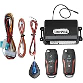 BANVIE Car Keyless Entry System for Central Door Lock with 4 Button Remote Control Transmitter&hellip;