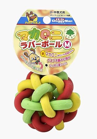 Amazon ドギーマン マカロニラバーボール M 犬用 ドギーマン ボール 通販