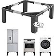 ANBase Heavy-Duty All Steel Laundry Pedestal 16" Height, Full size Universal Washing Machine Stand, Dryer Stand, Suitable for all Washer and Dryer Stand (Black)