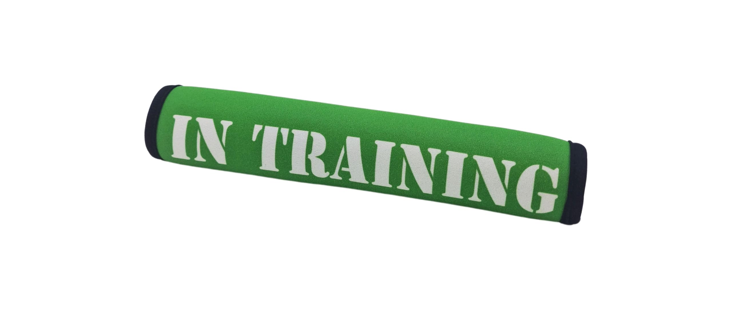 MD Gear Dog Lead Sleeve Friendly Reactive Assistance Dog In Training DO NOT PET Cover Soft Neoprene Leash Wrap (Green, IN TRAINING)