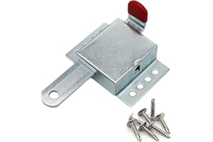 1 Pack Heavy Duty Inside Deadlock, Galvanized Steel Garage Door Slide Lock for Most Garage Doors, Garage Door Locking Slide L