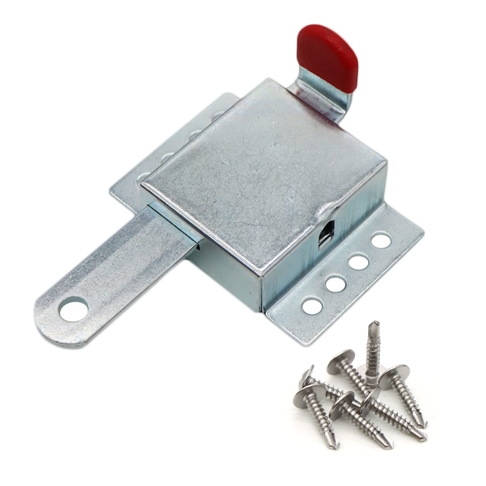 Photo 1 of Heavy Duty Inside Deadlock, Galvanized Steel Garage Door Slide Lock for Most Garage Doors, Locking Sliding Latch for Manual Open, 1 Pack