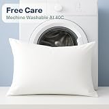 DN 2 Pack Pillow Cases 50x75cm Microfiber Envelope Closure White view 8