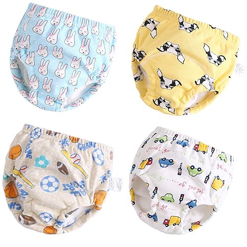 Toddler Potty Training Pants Pack,Cotton Training Underwear Size