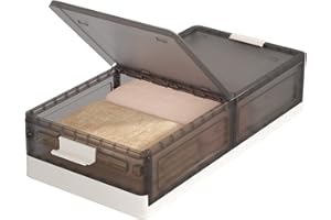 HAIXIN 65.6Qt Under Bed Storage with Wheels - Underbed Storage Containers with Lids Folding Cube Storage Plastic Under Bed Storage Bins for Clothes Storage Stackable Blanket Storage(1 Pack)