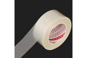 skycabin Bi-Directional Filament Tape,2InchX55Yards Crossweave Reinforced Fiberglass Tape for Strapping,Heavy Duty Sealing an