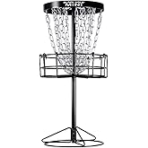 MVP Disc Sports Black Hole Mini 24-Chain Disc Golf Basket Target (26.5" Tall Mini Basket)