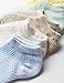 BabaMate Toddler Baby Boys Girls Thin Mesh Breathable Ankle Socks No Show Socks for Summer, 1-2T, 5 Pairs