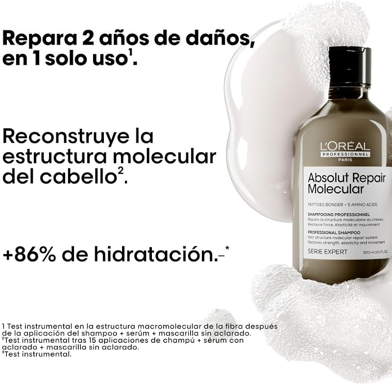 L'Oréal Professionnel Absolut Repair Molecular, Champú Reparador 500ml