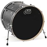 DW Performance Series Bass Drum - 18 Inches X 22 Inches Black Diamond FinishPly