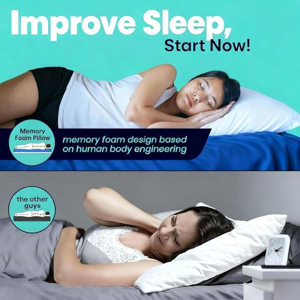 THIPOSEAM KING SIZE MEMORY FOAM PILLOWS – 2-PACK WITH CERTIPUR-US CERTIFIED, DETACHABLE BAMBOO-DERIVED VISCOSE COVER, ADJUSTABLE FIRMNESS WITH BONUS FILL, MACHINE-WASHABLE SUPPORT CORE