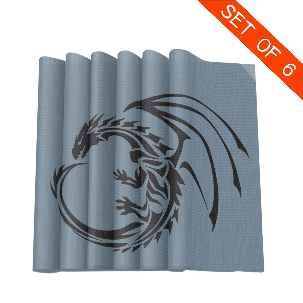 Best Dragon Placemats For Dining Table Set Of 6