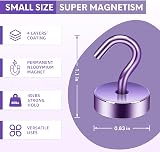 Neosmuk Magnetic Hooks Purple 40lb+ Heavy Duty Cruise Ship Accessories view 6