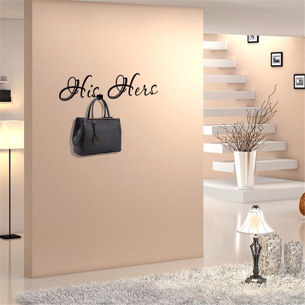 Waterproof Pvc Creative Of His And Her Living Room With A Removable Sticky Towel Hook Hook Wall Stickers Wall Stickers