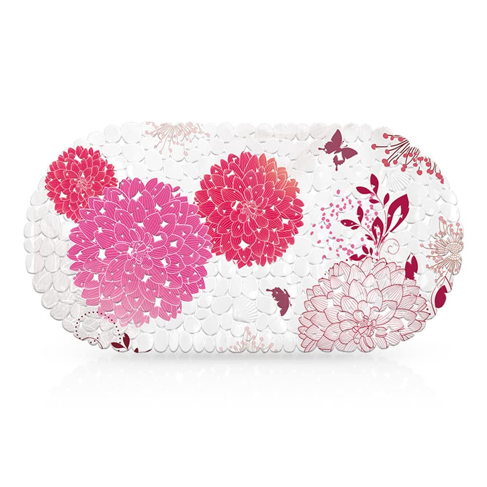 Shower Mats Anti Mould, Non Slip Bath Mats for Inside Bath with Drain Holes, Non Slip Shower Mats for Inside Shower with Suction Cup, Bathtub Mat Machine Washable(Color -2)