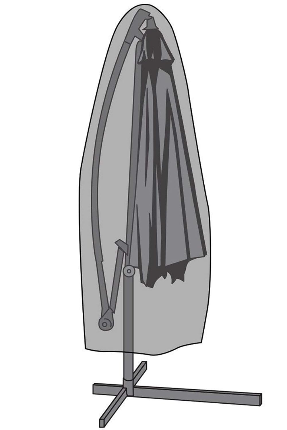 patio armor outdoor furniture covers on Under Cover Patio Armor Cantilever Parasol Cover Strong And Durable Waterproof Uv Furniture Cover Stone Grey Toughest On Amazon Tee Amazon In Home Kitchen