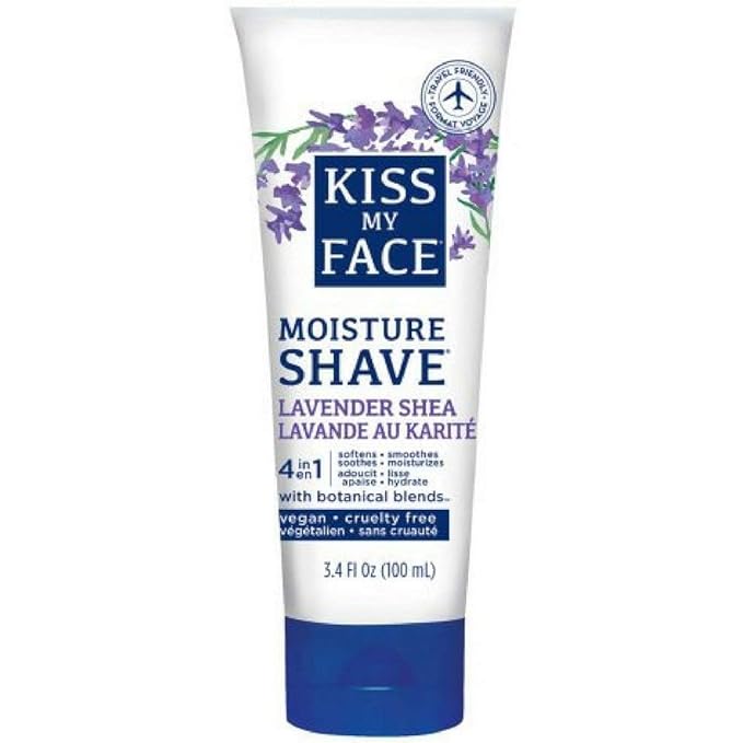 Kiss My Face Lavender Shea Shaving Cream 3.4 oz (Pack of 9) Beauty
