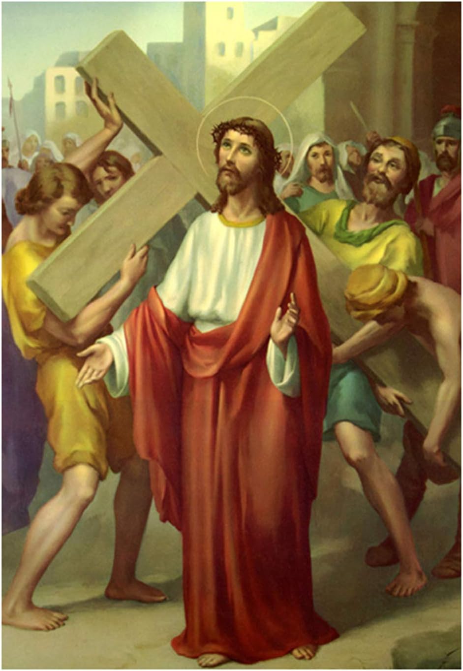 xinyouzhihi Kit Pintura de Diamantes 5D DIY/Jesús religioso crucificado