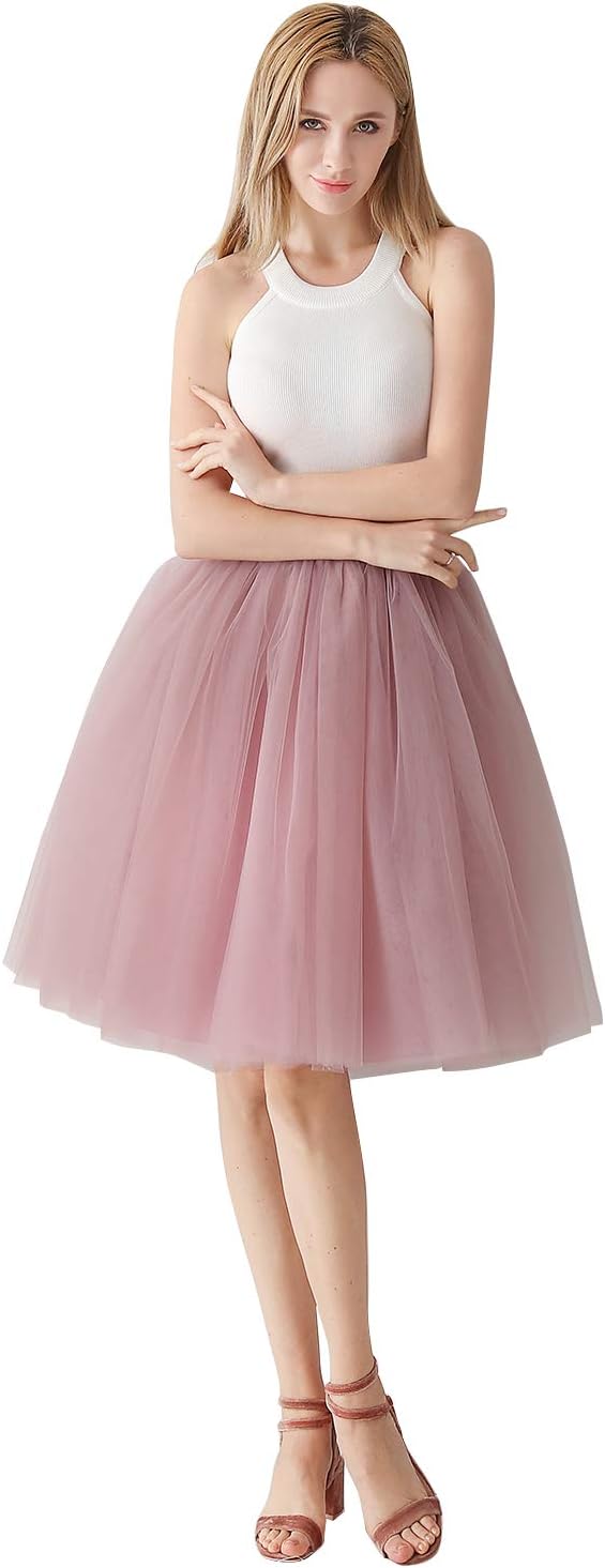 BabyonlinedressKnee Length Ball Gown Layers Soft Tulle Skirt for Women