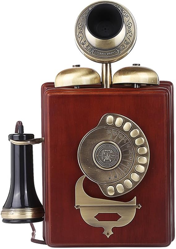 Wand-antikes Telefon / Massivholzkörper-Version 5: Amazon.de: Elektronik