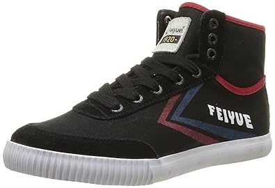 Feiyue A.S HIGH Origine 1920 Sneaker Herren Schwarz/Rot/Blau Sneaker High