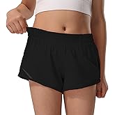 HXUNJW Girls Athletic Shorts Lightweight Running Shorts for Teen Girls Kids Liner with Zip Pocket and Elastic