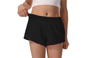HXUNJW Girls Athletic Shorts Lightweight Running Shorts for Teen Girls Kids Liner with Zip Pocket and Elastic