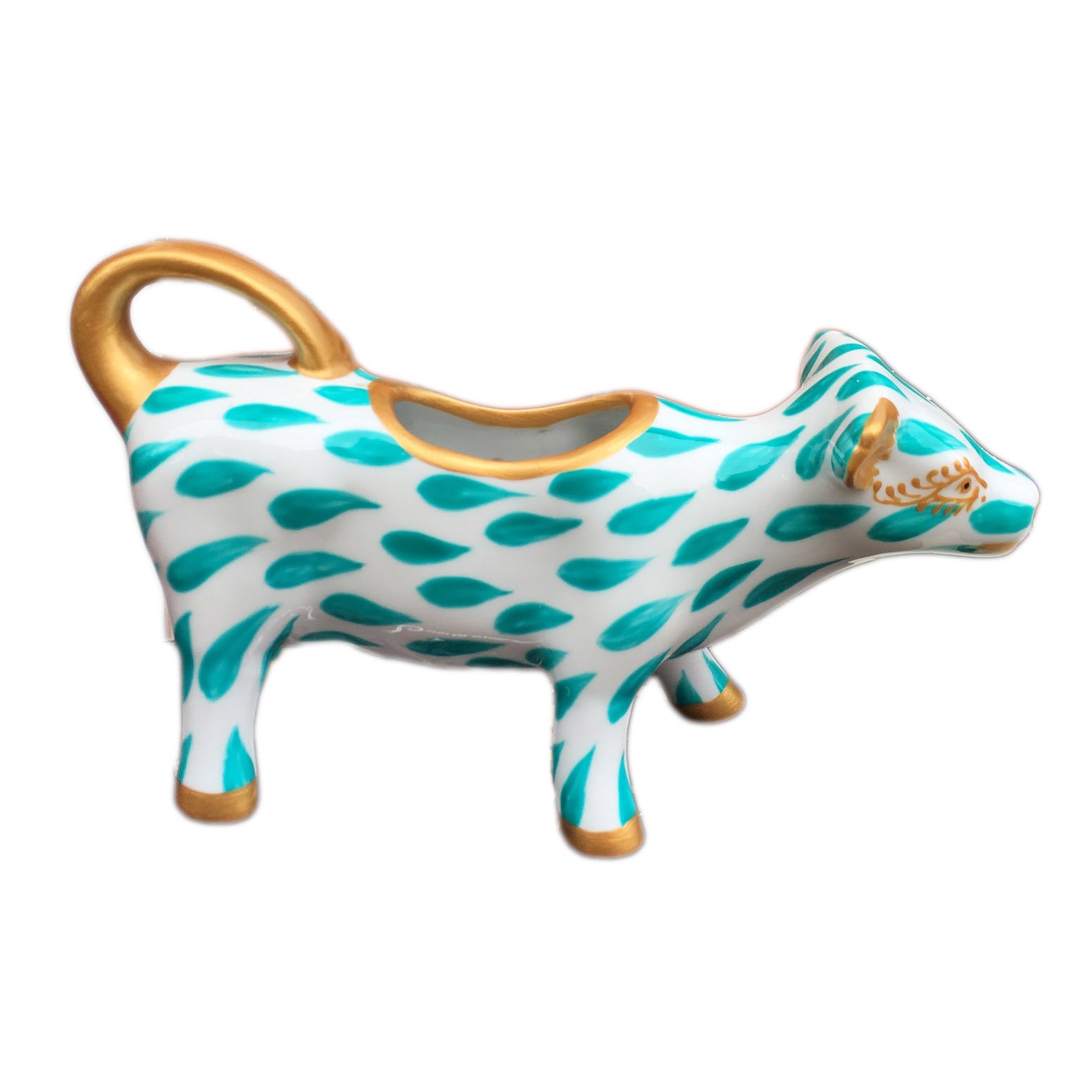 Painted Cow Creamer Jug in Porcelain 'Regency Belle', one of a Myriad of Original Designs from Caroline Hely Hutchinson and Gift Boxed for a Special or Romantic Occasion