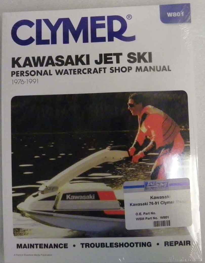 Kawasaki Clymer Manual 1976-1991  Model:JS300,300SX,400,440,550,550SX,650SX;JF650X2,650TS;JL650SC;JB650 (Jet  Mate)-608 pgs/Trim Size 8.25 x 10.875 WSM W801