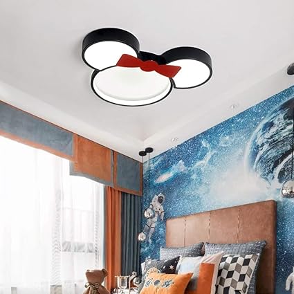 Moderne Cartoon Deckenleuchte Kreative Kinderzimmer Lampe Led Baby Lampe Mickey Mouse Acryl Lampenschirm Fur Jungen Madchen Schlafzimmer Kinderzimmer Deckenlampe 3000k Warmes Licht Minnie 36w O65cm Amazon De Kuche Haushalt