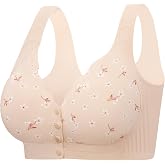 Wireless Front Close Bras for Women, Jelly Post Surgery Push Up Bralettes | Front Closure Eases Daily Dressing. Seamless Daisy Jelly Support Forms Smooth Silhouette, Perfect For Post-Op Daily Outfits