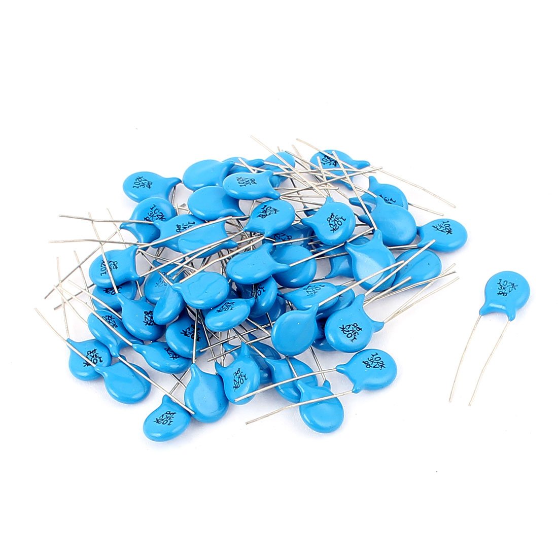 Sourcingmap 50pcs High Voltage DIP Disc Ceramic Capacitors 1000pF AC 3KV