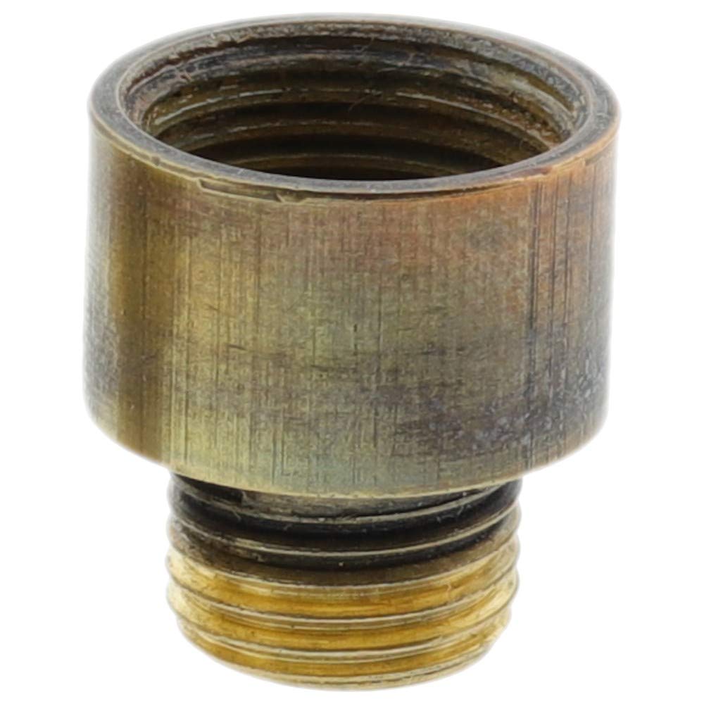 Lampholder-Adapter Convert 1/2" to 10mm Thread in Hand Antiqued Brass Finish