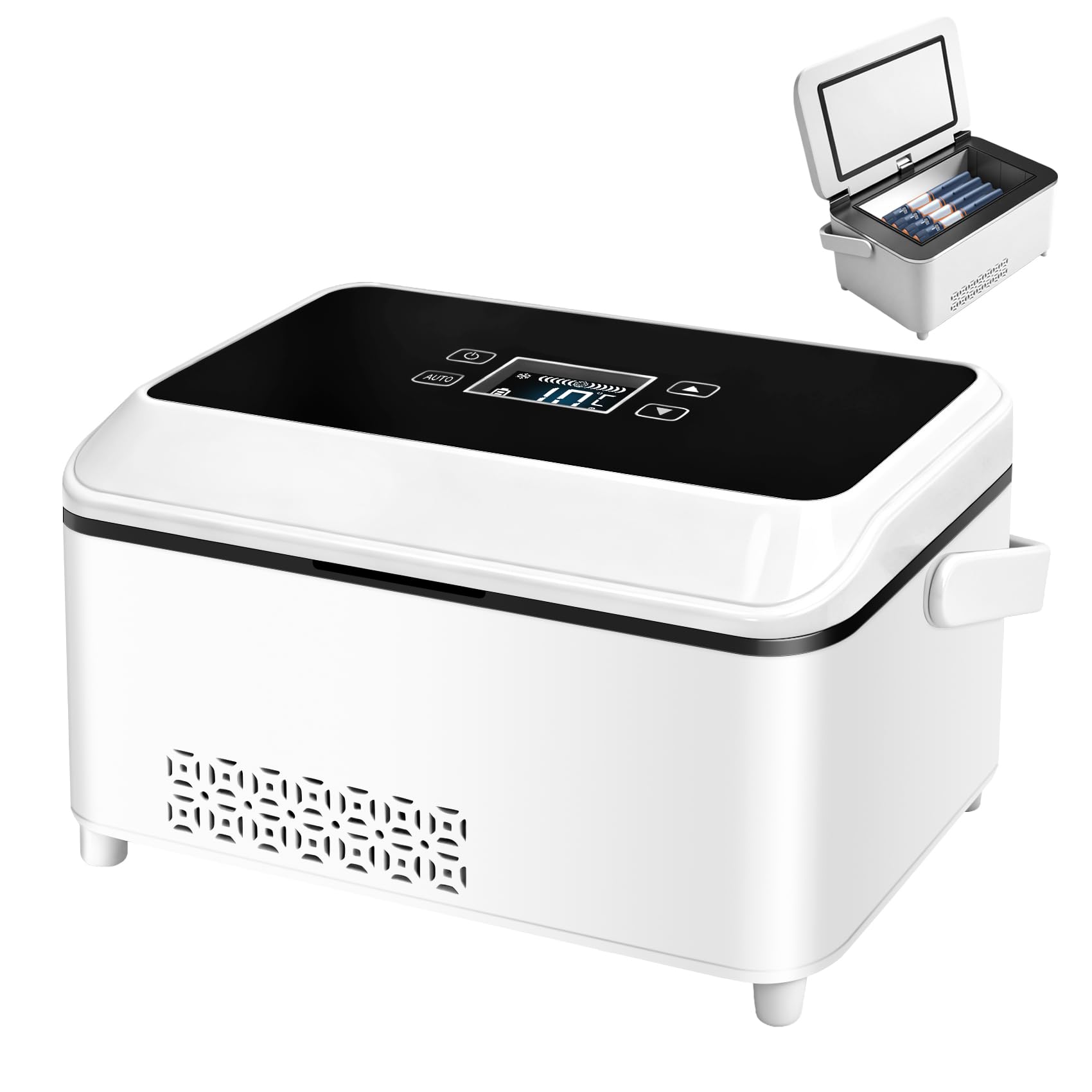 Photo 1 of ** SOLD AS IS NO REFUN/RETURN** SEE COMMENTS!
Insulin Cooler Travel Box, Portable Mini Drug Refrigerator USB Rechargeable, Battery Diabetic Box with Handle with LCD Display, Insulin Cooler Box, for Home & Outdoor Use