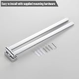 BGL Chrome Swivel Towel Rail Stainless Steel Wall Mounted 2 Arm view 8