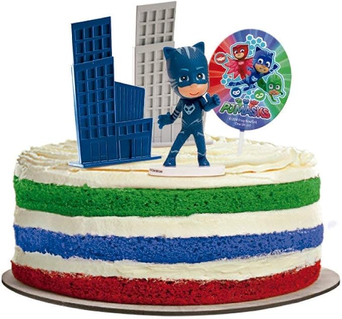 Fournitures De Loisirs Creatifs Decorations De Gateau Napravi Rs 174 Gateau Anniversaire Patisserie Generique Kit De Decoration Pjmasks Pyjamasks