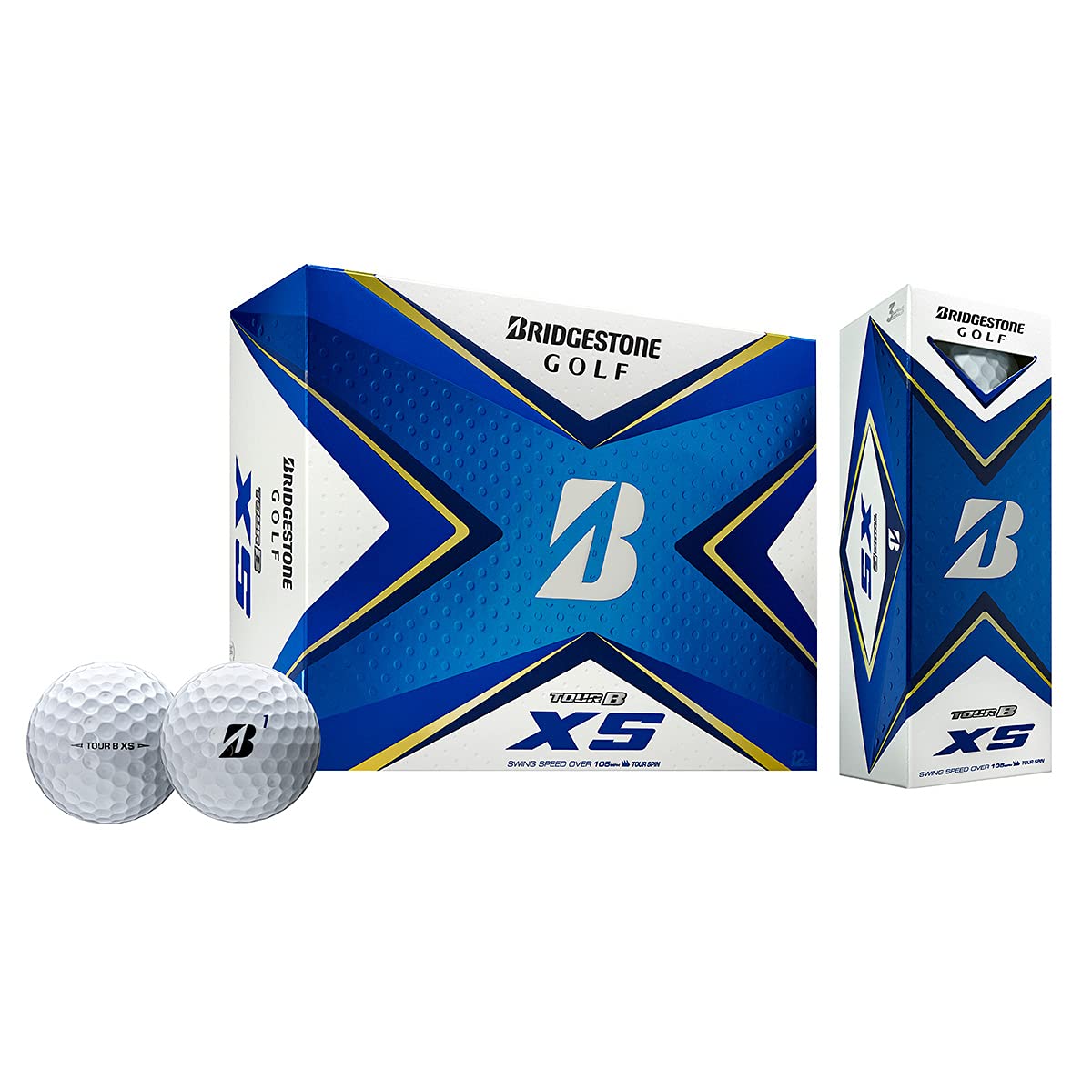 Bridgestone Golf 2020 Tour B XS Golf Balls 1 Dozen White ,14 x 19 x 5.1 cm ; 272g,SOWX6D (Packaging May Vary)
