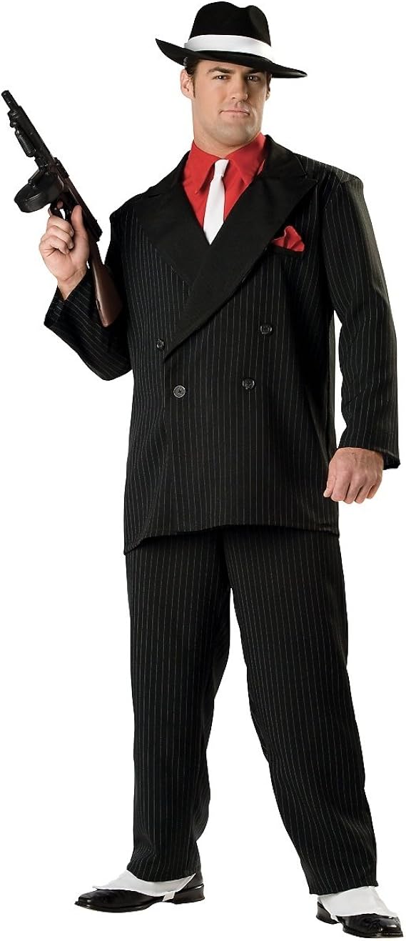 Gangster Adult Costume XLarge Clothing