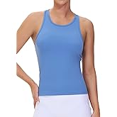 THE GYM PEOPLE Racerback Workout Tank Tops for Women Slim Fit Sleeveless Basic Athletic Running Yoga Shirts
